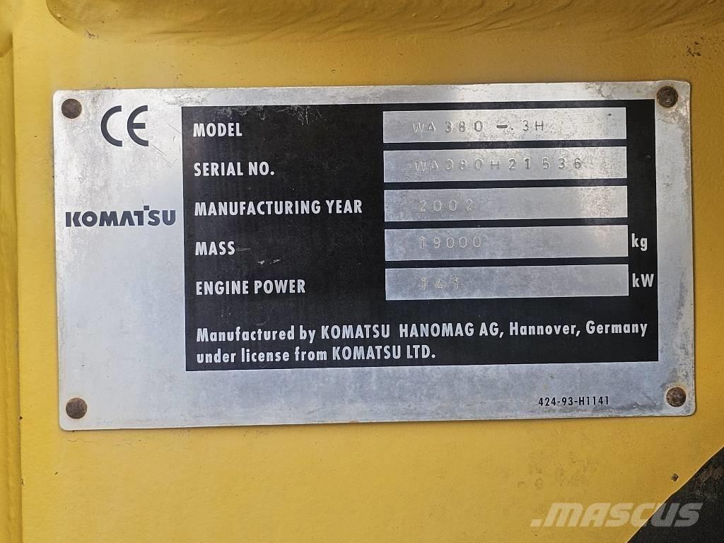 Komatsu WA 380-3H Фронтальные погрузчики
