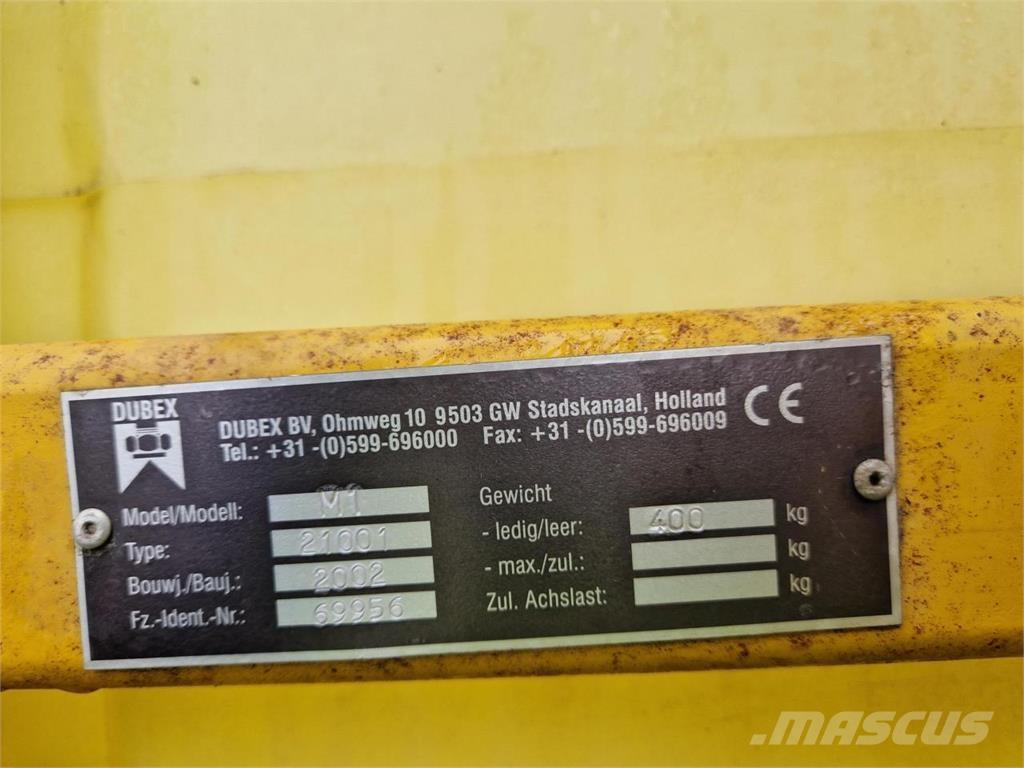 Dubex MODEL 1 Прицепные опрыскиватели