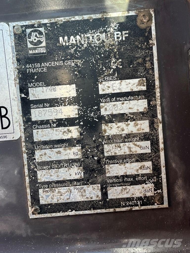 Manitou 1740 Телескопические погрузчики