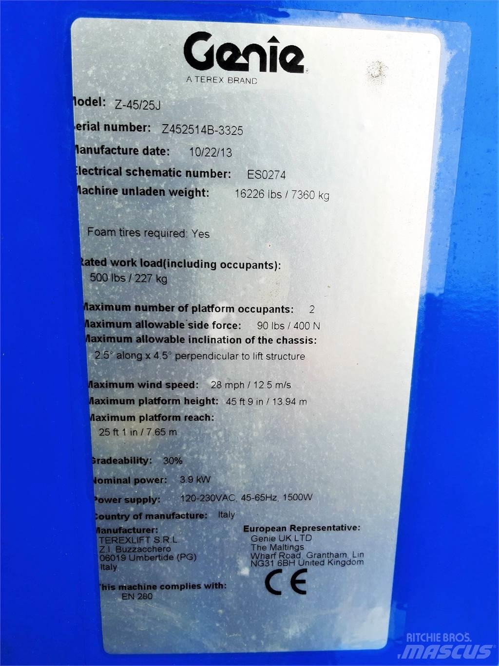 Genie Z45 25JDC Коленчатые подъемники