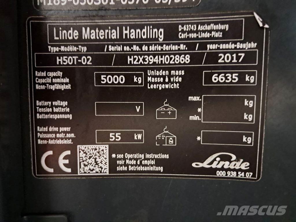 Linde H50T-02 Газовые погрузчики