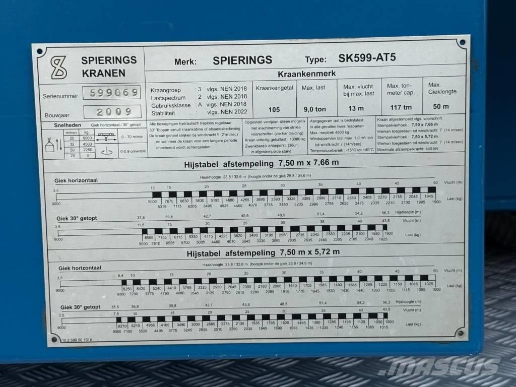 Spierings SK 599 AT5 Башенные краны