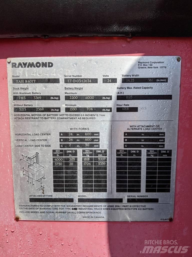 Raymond R40TT Электропогрузчики