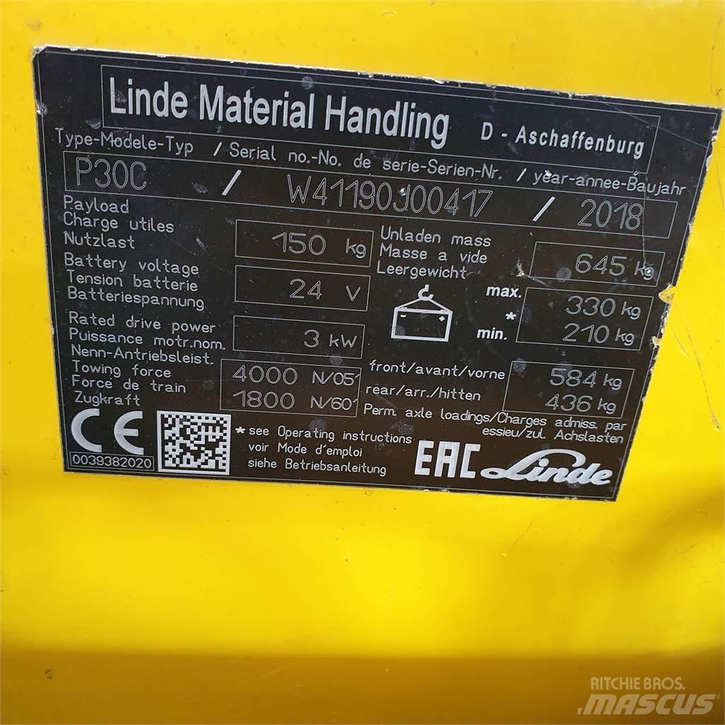 Linde P30C Складские электротягачи