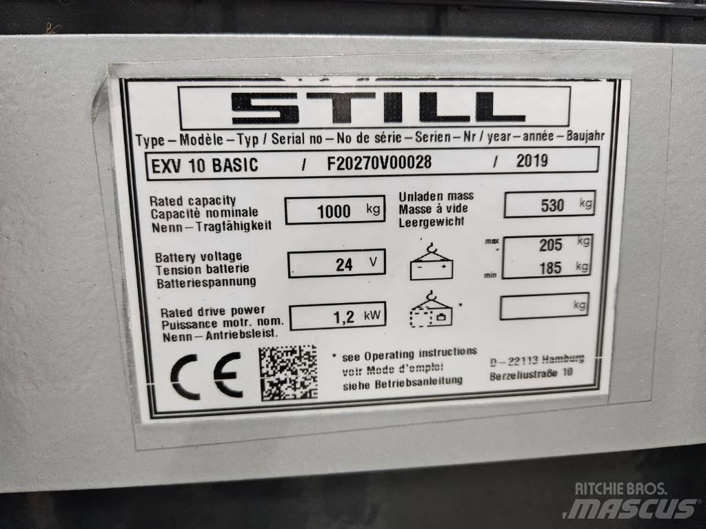 Still EVX 10 Basic Ручные штабелёры с электроподъёмом