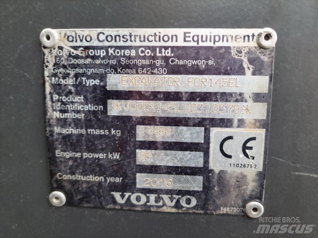 Volvo ECR 145 EL Гусеничные экскаваторы