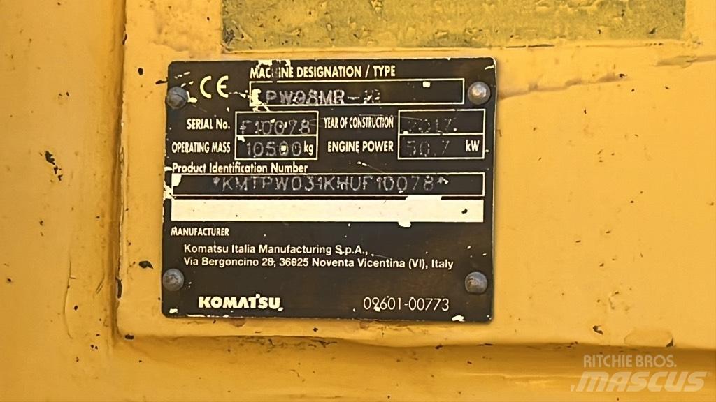 Komatsu PW 98 MR Колёсные экскаваторы