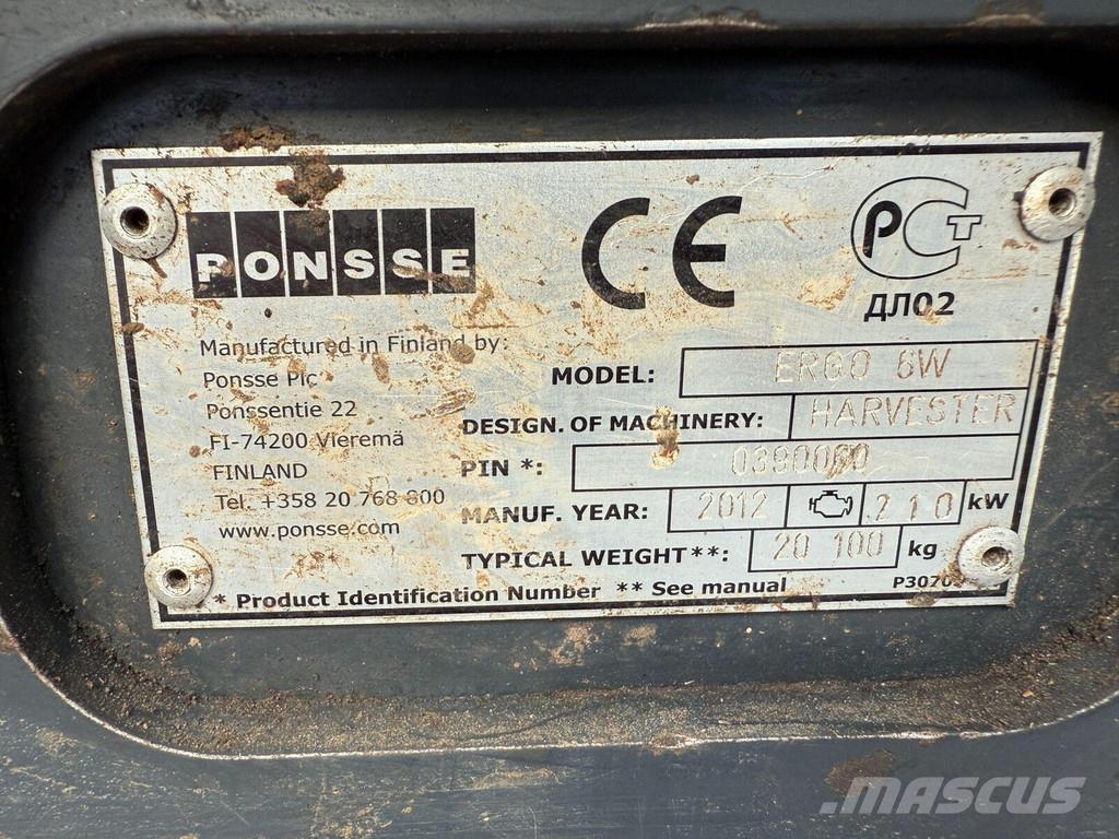 Ponsse Ergo 6W Харвестеры