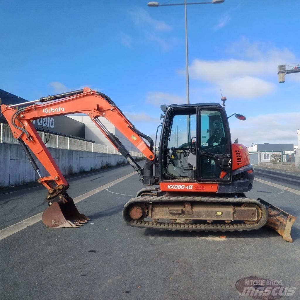 Kubota KX 080-4A Малые экскаваторы 7т-12т