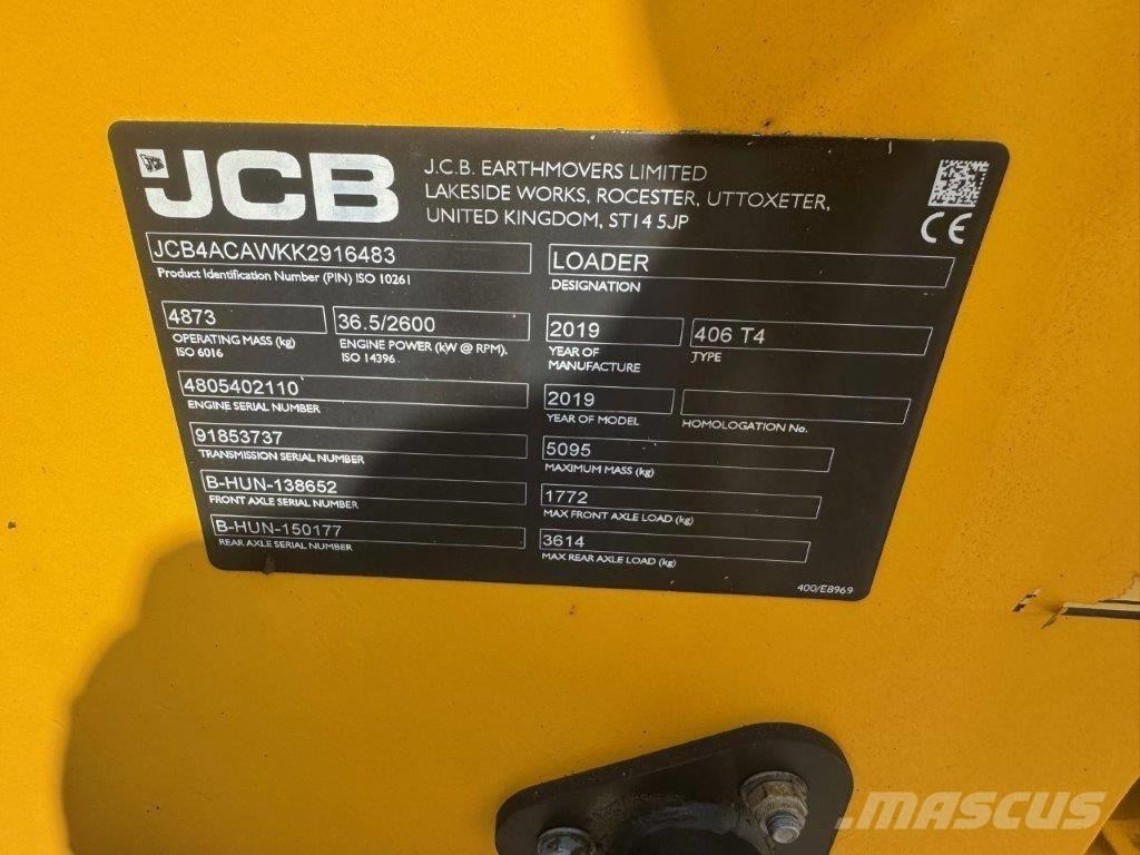 JCB 406 T4 Фронтальные погрузчики