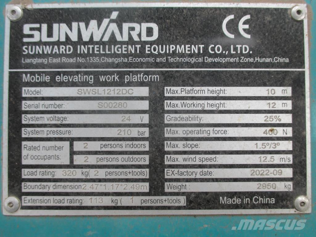 Sunward SWSL 1212 DC Ножничные подъемники