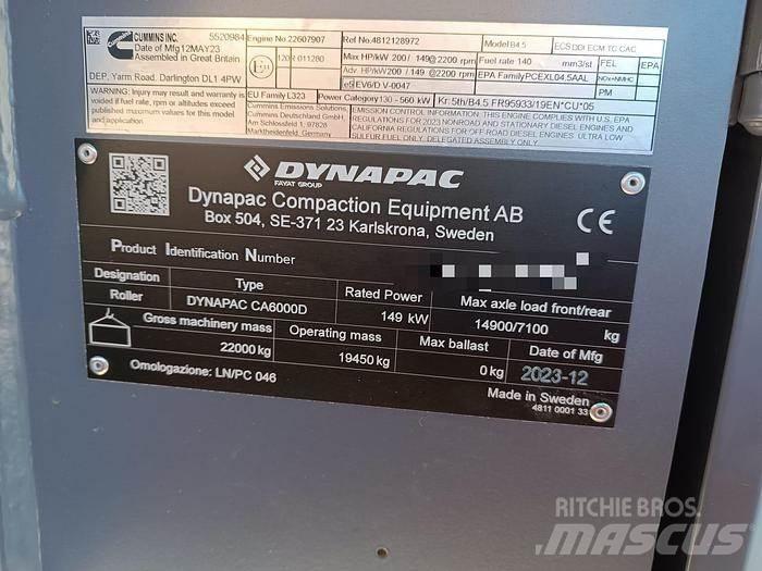 Dynapac CA6000D Прицепные виброкатки