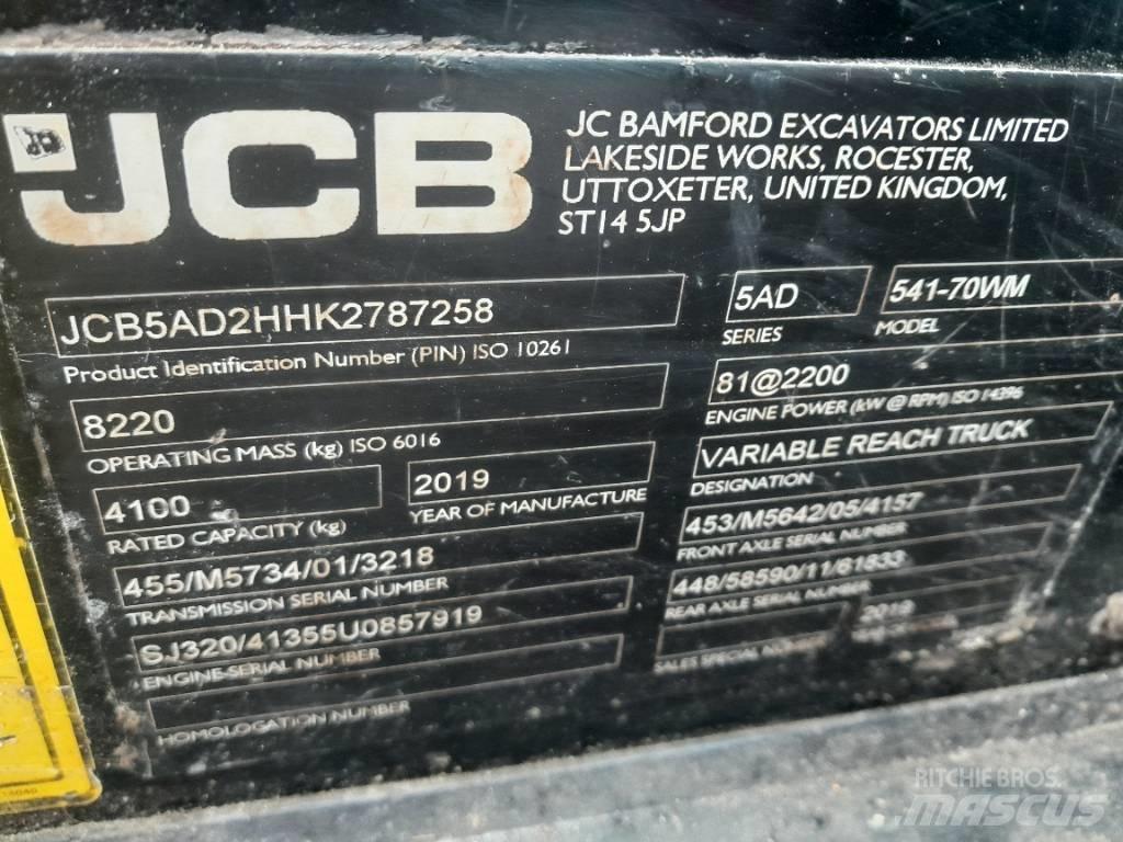 JCB 541-70 Сельскохозяйственные телескопические погрузчики