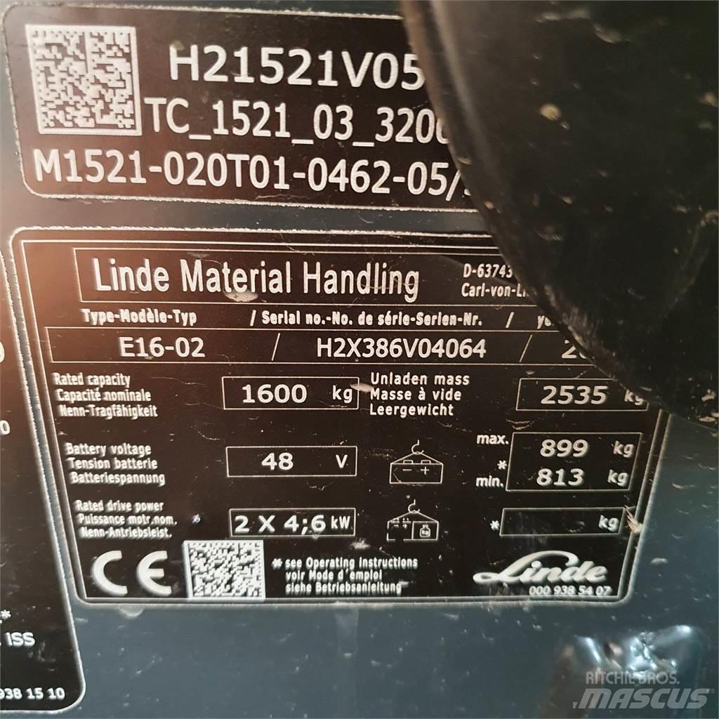 Linde E16 Электропогрузчики