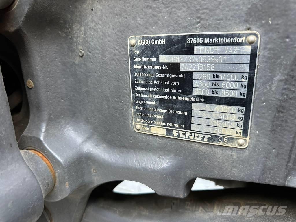 Fendt 722 Profi Plus Трактора
