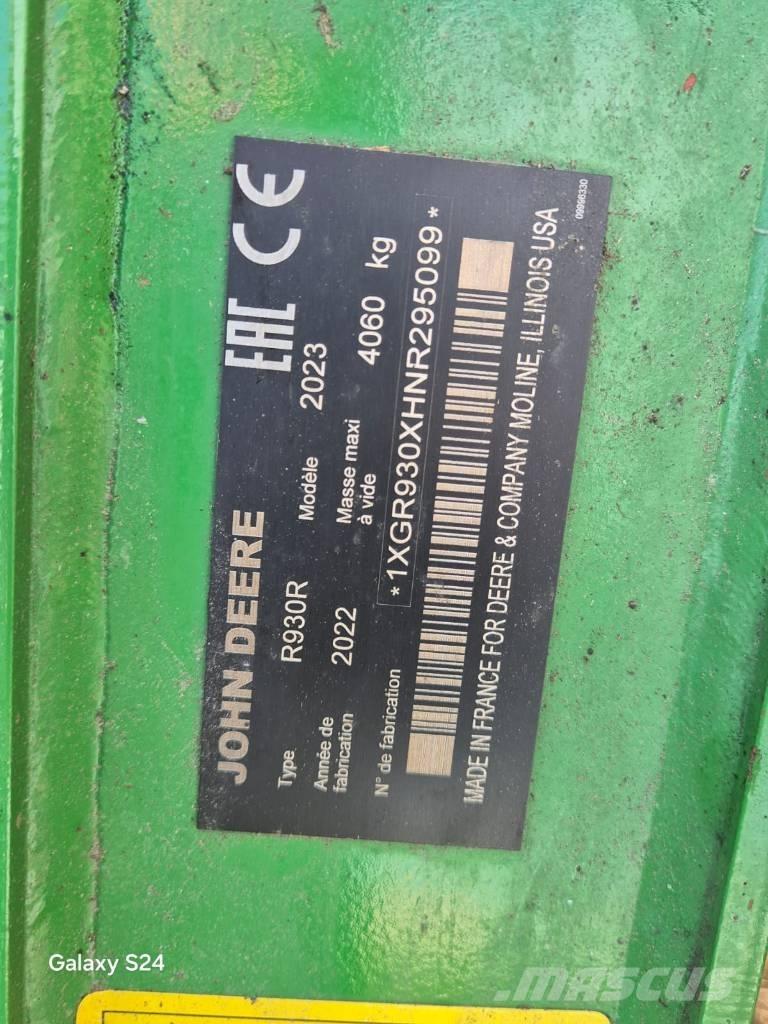 John Deere R930R Роторные косилки