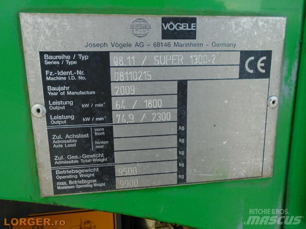 Vögele Super 1300-2 Асфальтоукладчики