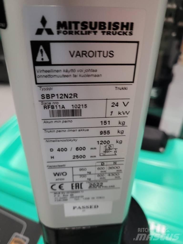 Mitsubishi SBP 12N2R Самоходные электроштабелёры