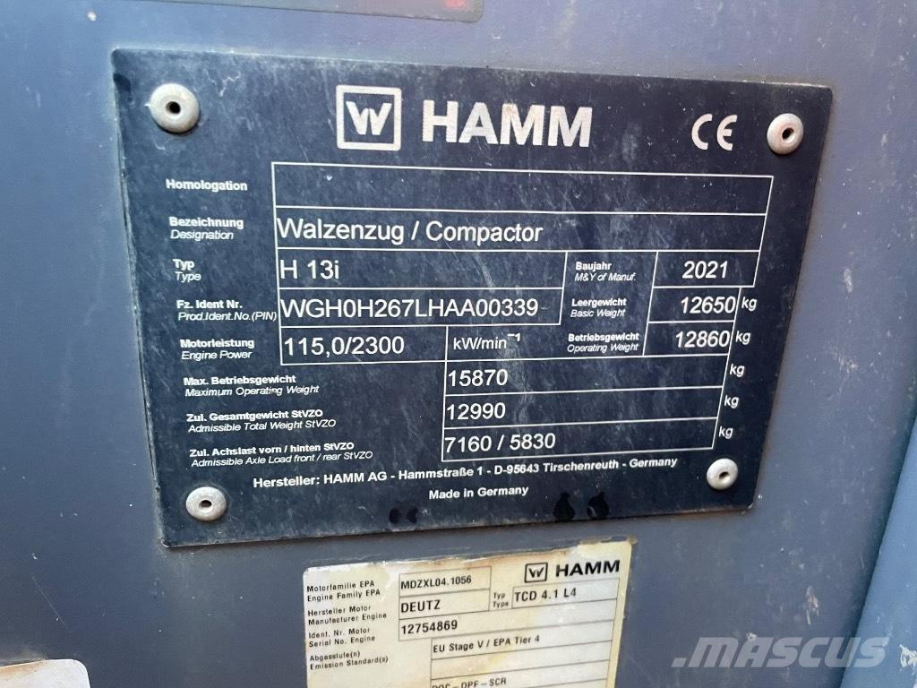 Hamm H13 i Грунтовые катки