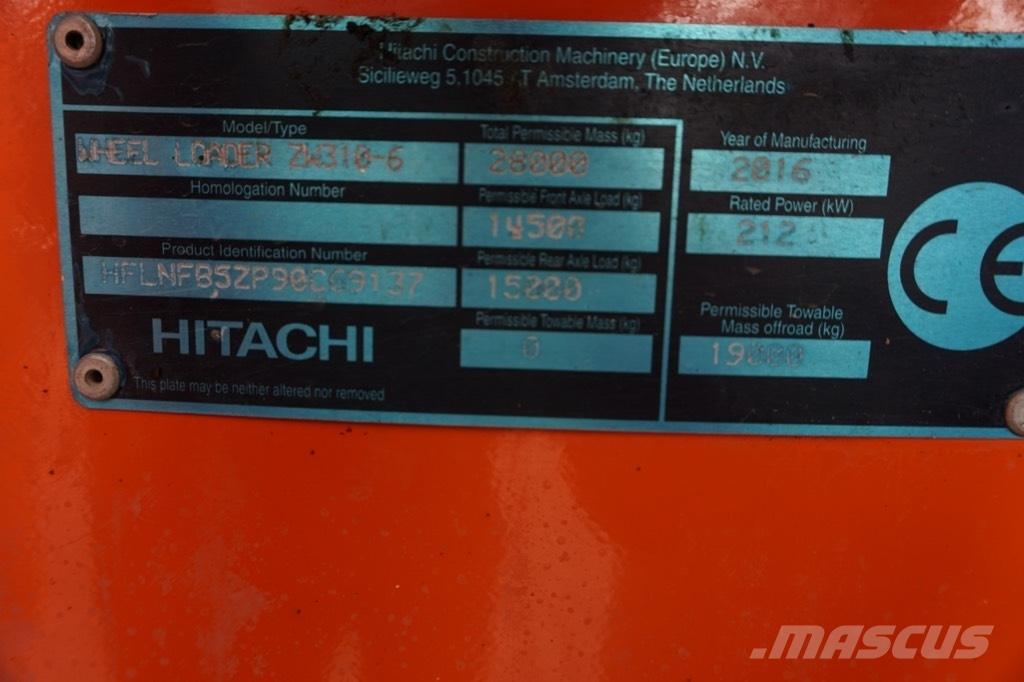 Hitachi ZW 310-6 Фронтальные погрузчики