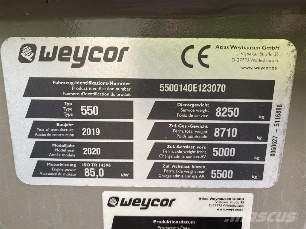 Weycor AR550 HS Многофункциональные сельскохозяйственные погрузчики