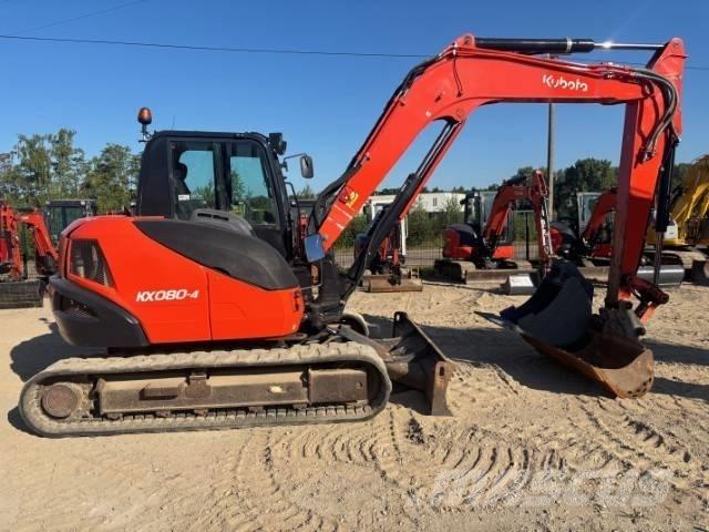 Kubota KX 080-4 Малые экскаваторы 7т-12т