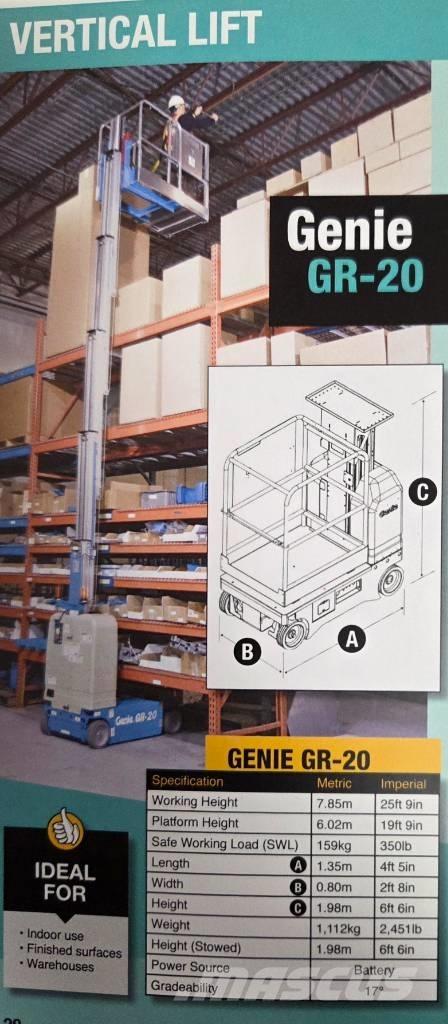 Genie GR 20 Вертикальные мачтовые подъемники