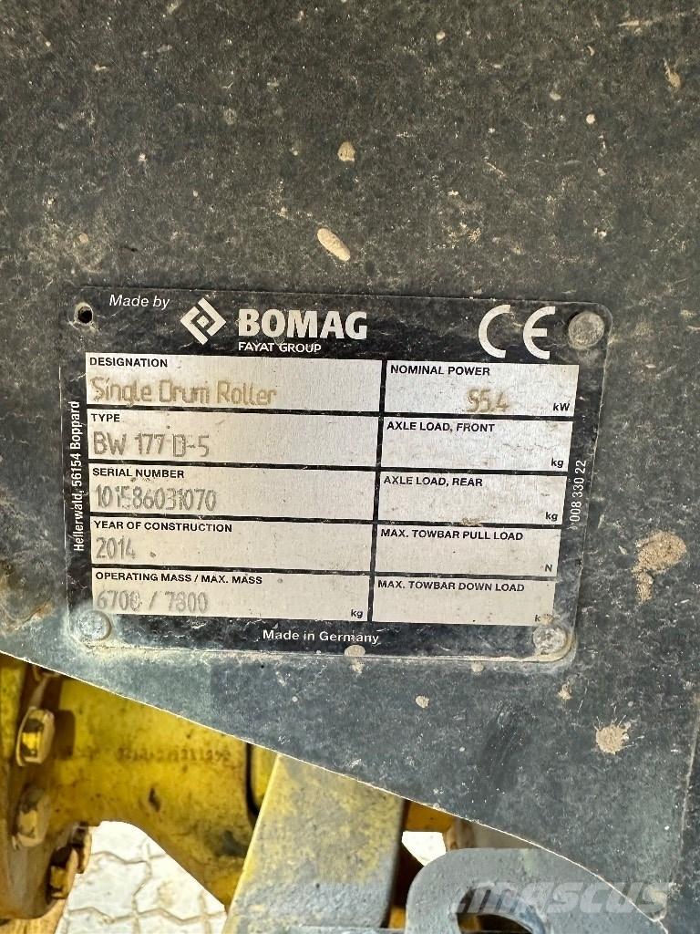 Bomag BW 177 D-5 Уплотнители грунта