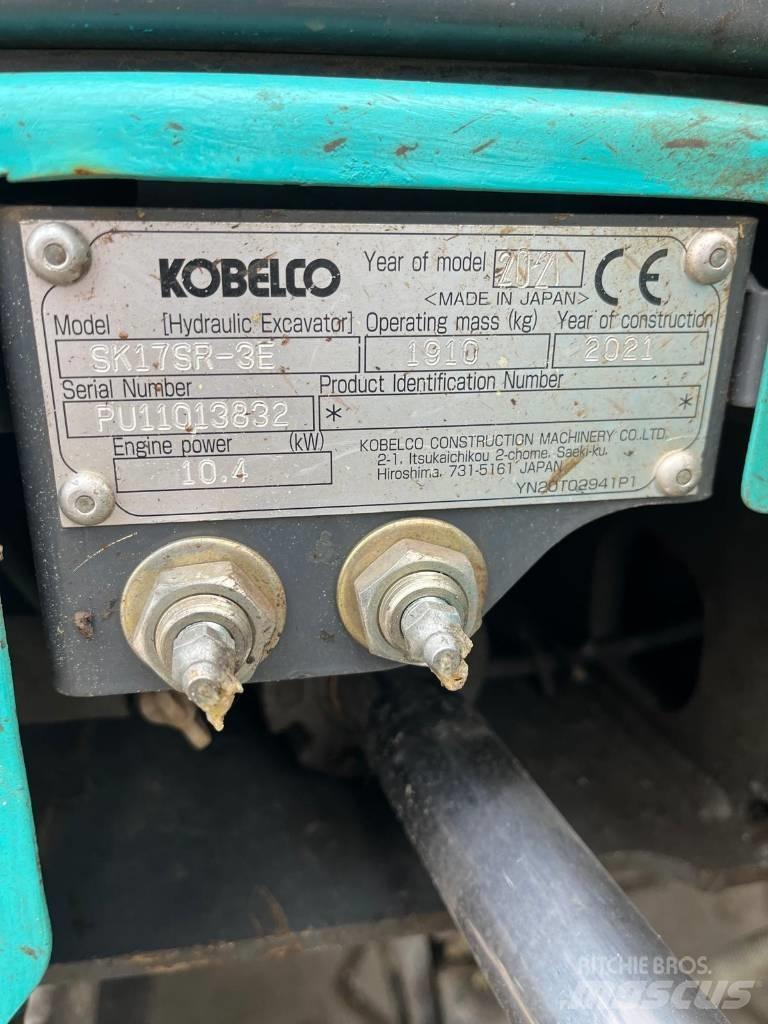 Kobelco SK 17 SR-3E Мини-экскаваторы