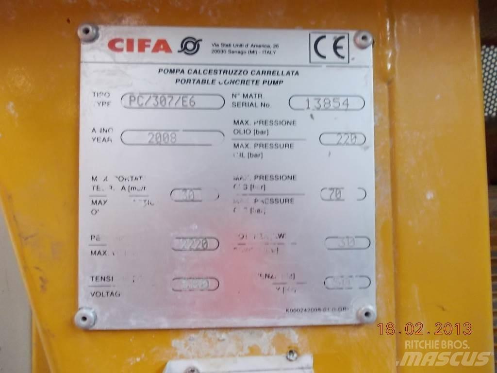 Cifa PC 307 E6 Бетононасосы