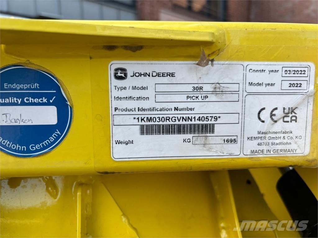 John Deere 30R Аксессуары для машин для сена и корма