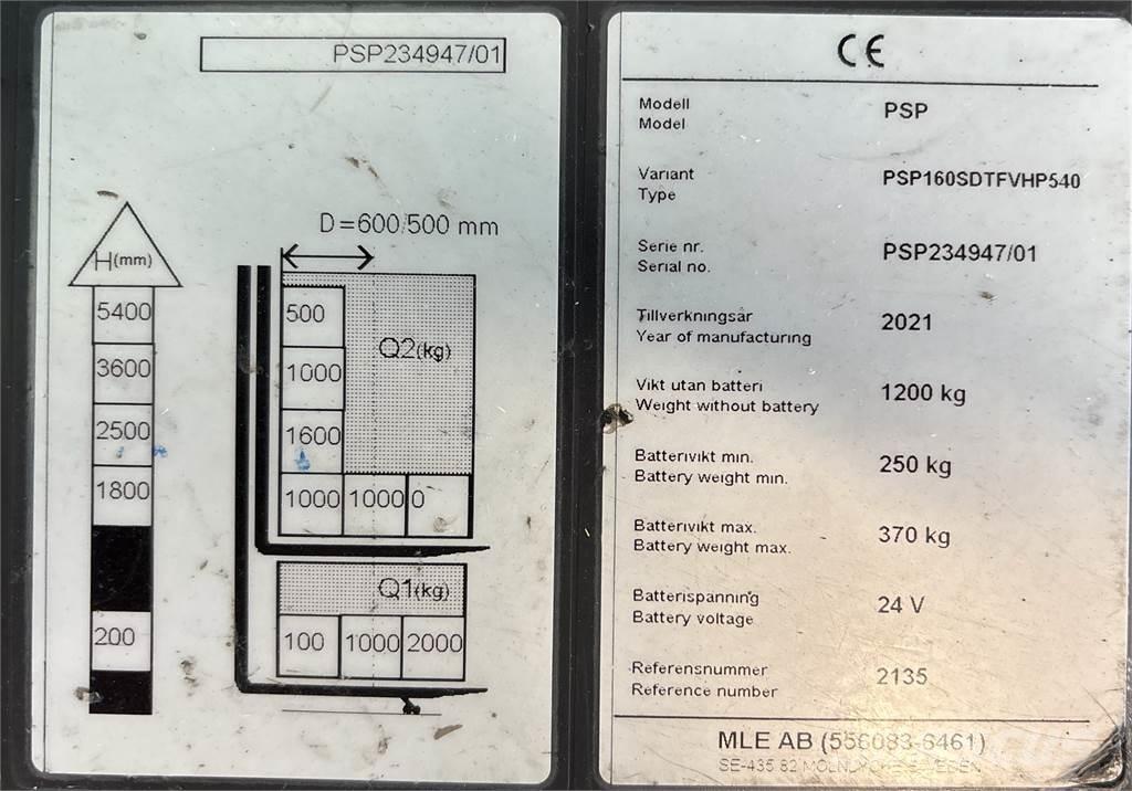 Atlet PSP160 Самоходные электроштабелёры