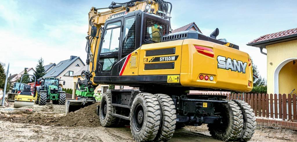 Sany SY155W Колёсные экскаваторы