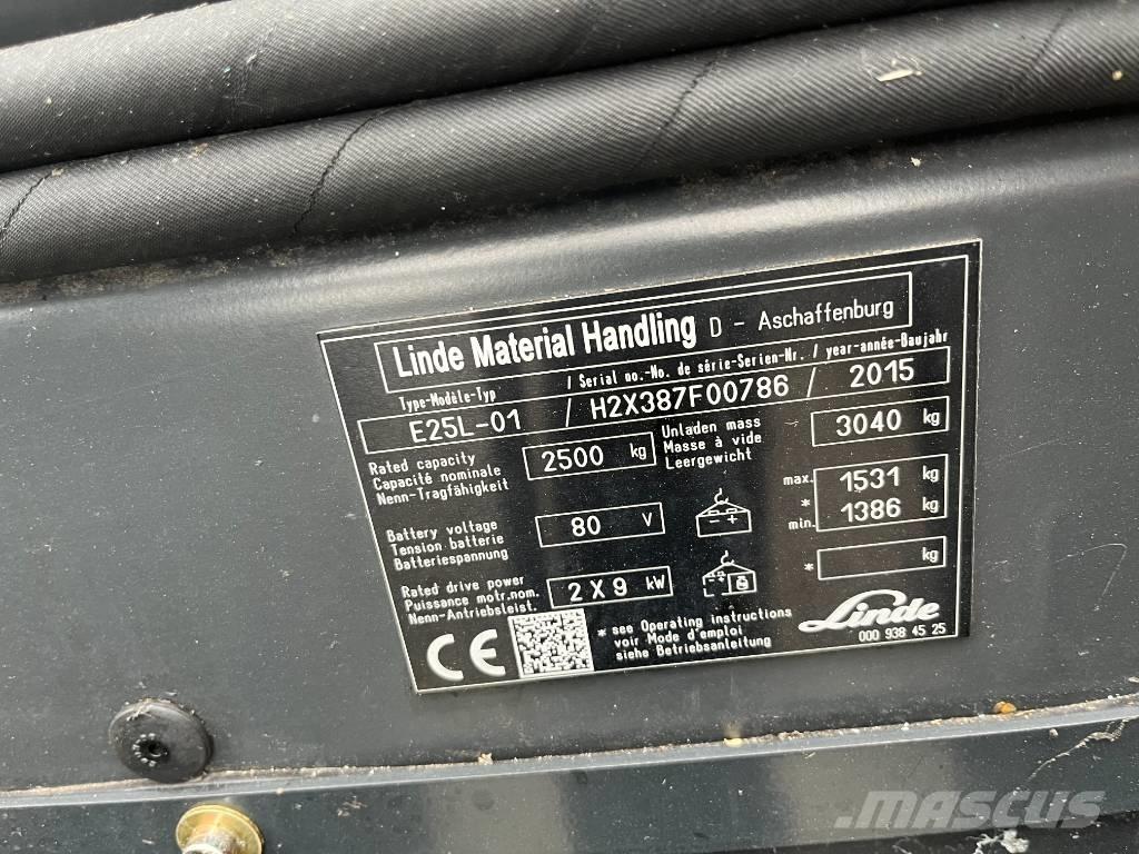 Linde E25L-01 Электропогрузчики