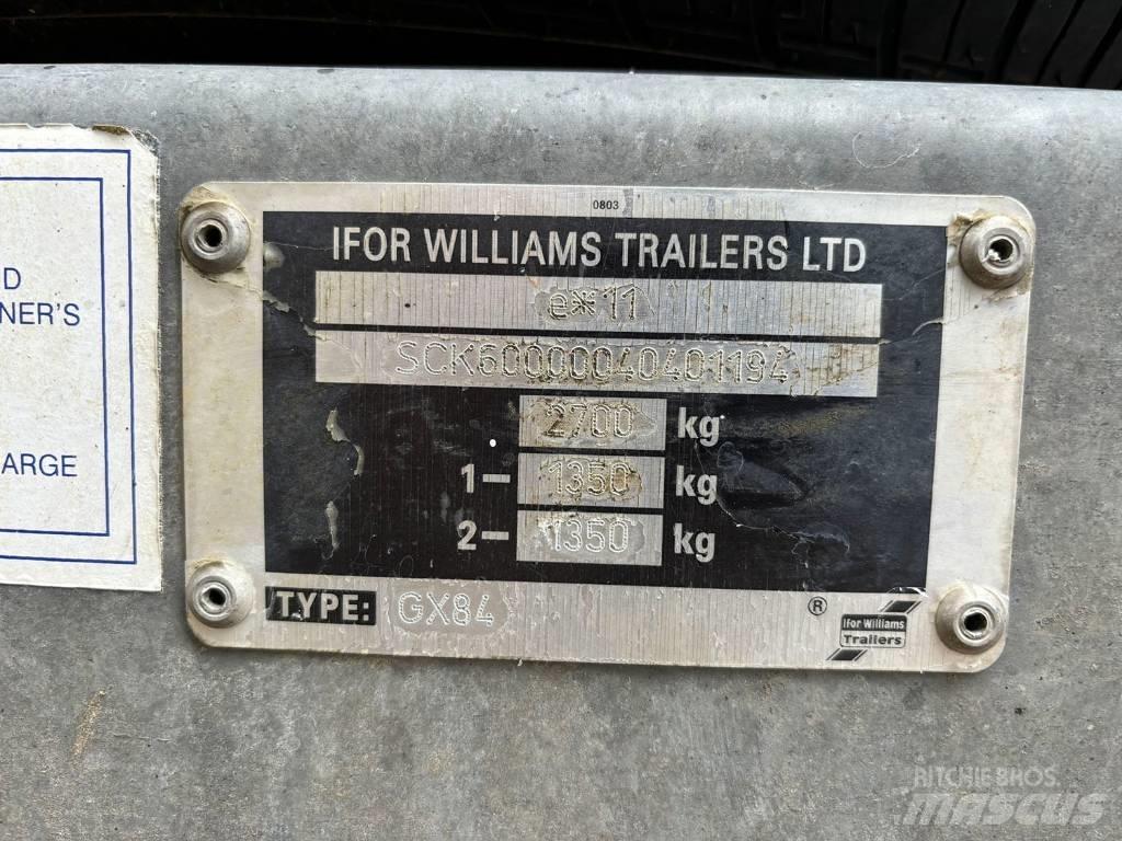 Ifor Williams GX84 Низкорамные прицепы