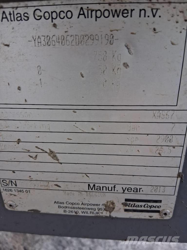 Atlas Copco XAS 67 Воздушные компрессоры