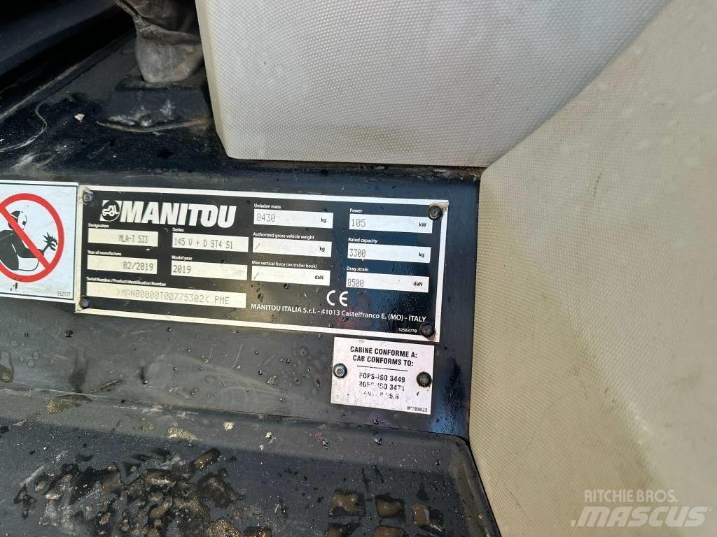 Manitou MLA 533 Сельскохозяйственные телескопические погрузчики