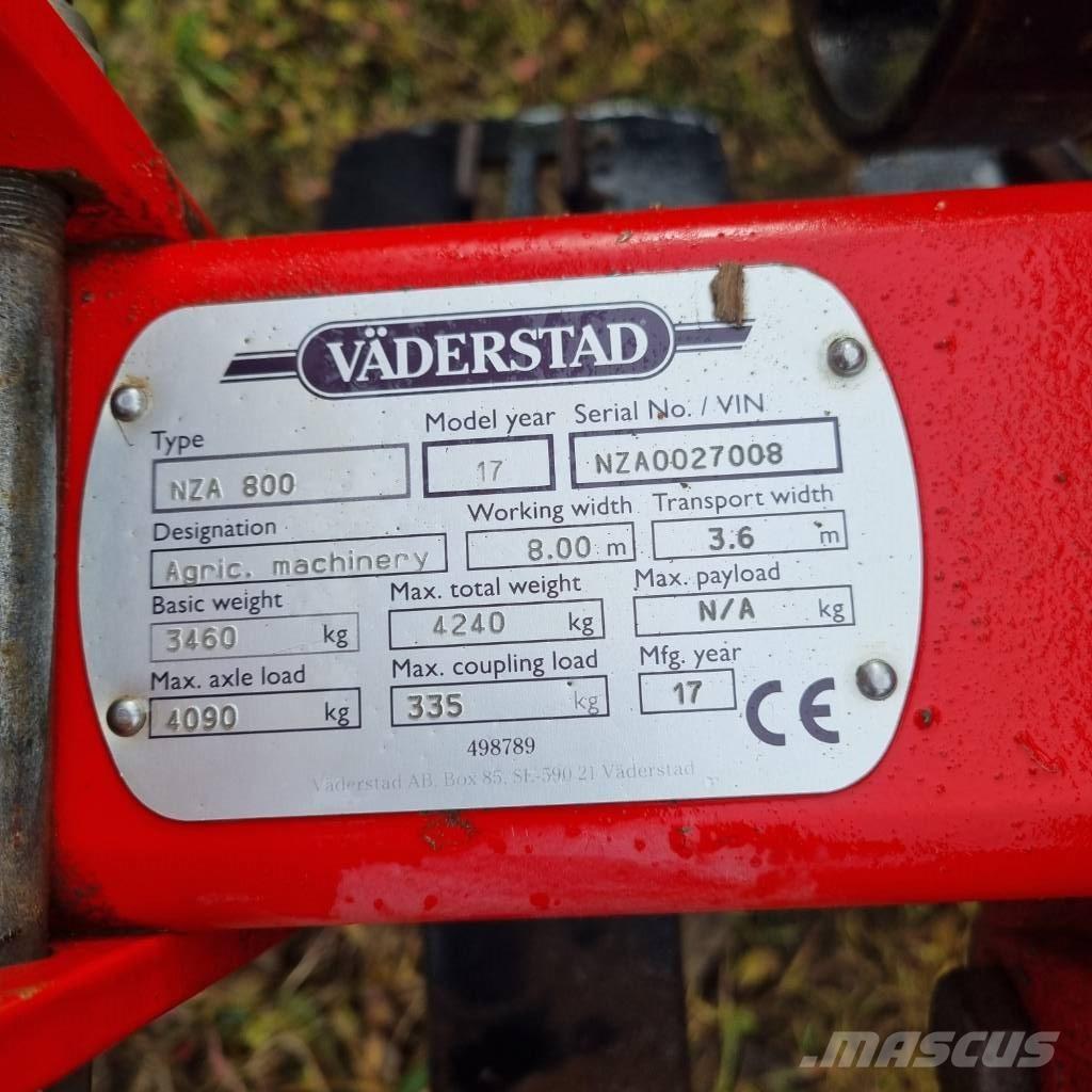 Väderstad NZA800 Культиваторы сплошные