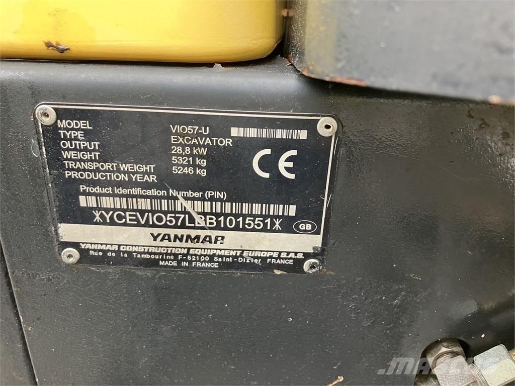 Yanmar Vio 57 U Мини-экскаваторы