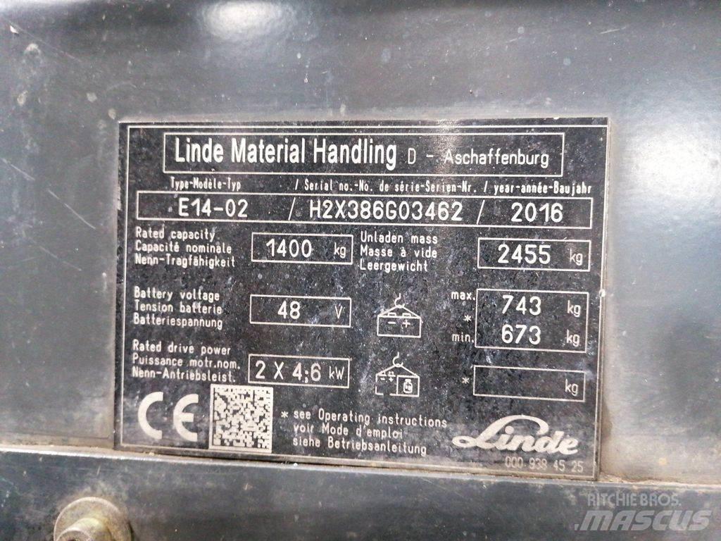 Linde E14-02 Электропогрузчики