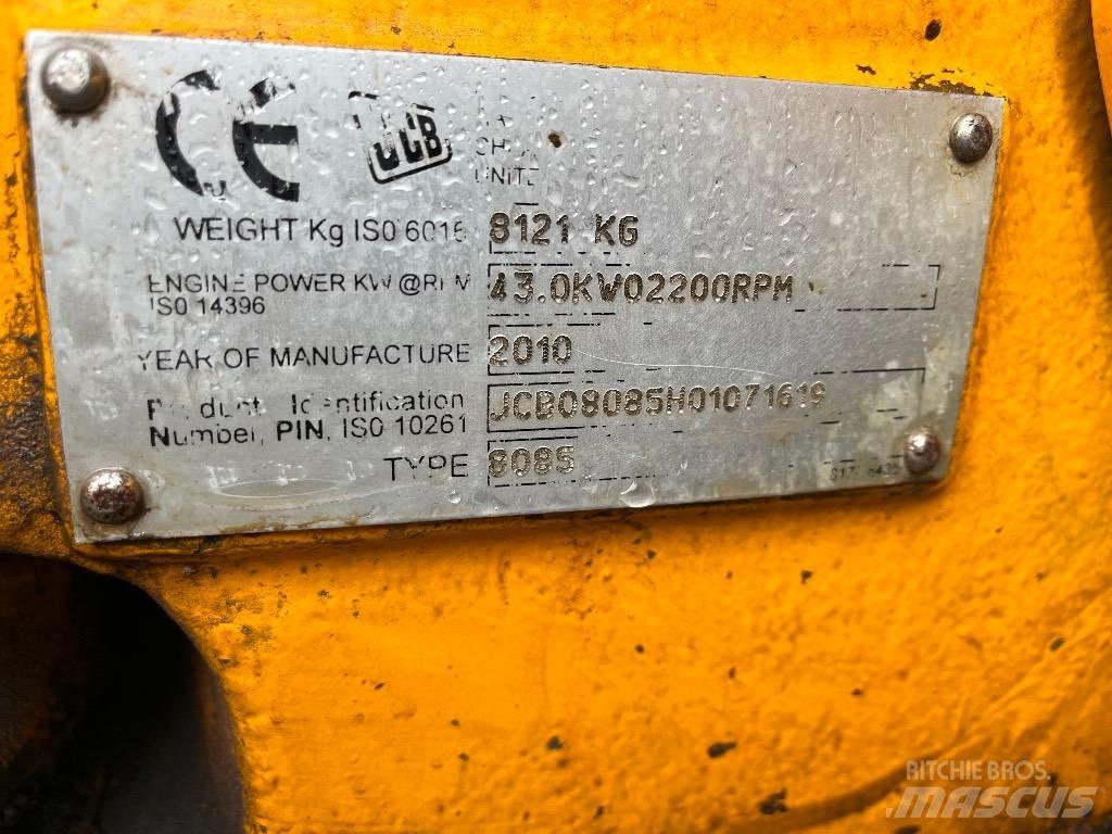 JCB 8085 ECO Малые экскаваторы 7т-12т