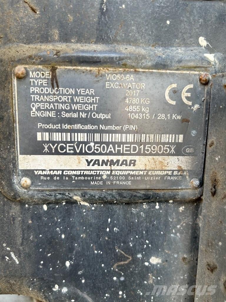 Yanmar VI050 - 6A Мини-экскаваторы