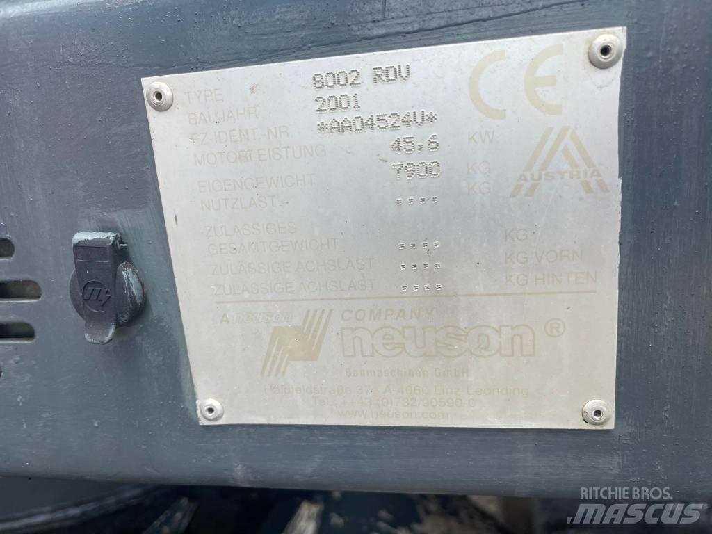 Neuson 8002 RDU Гусеничные экскаваторы