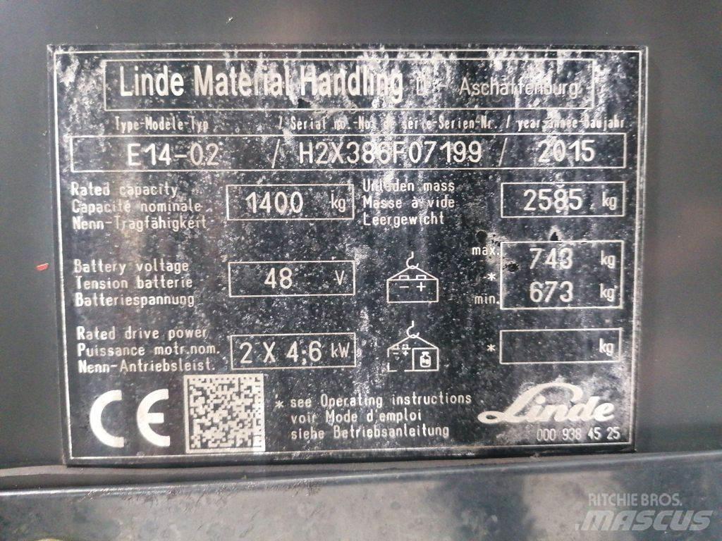 Linde E14-02 Электропогрузчики