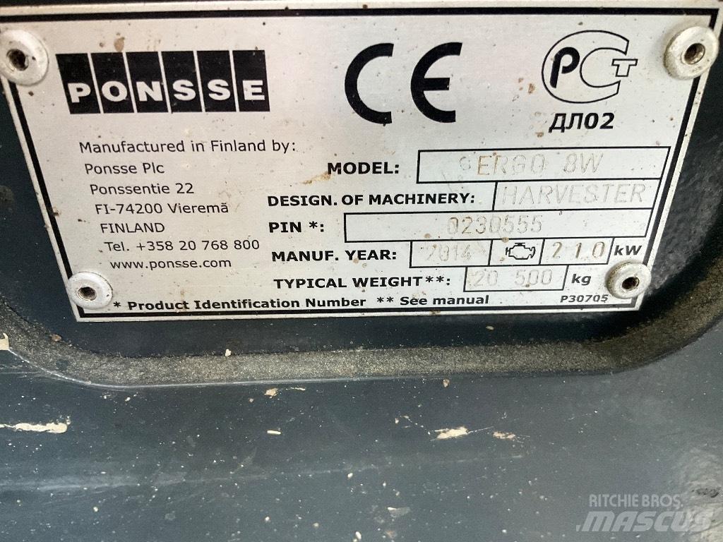 Ponsse Ergo 8W Харвестеры