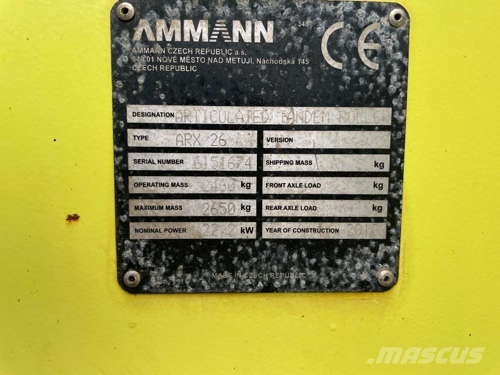 Ammann ARX 26 Катки тротуарные