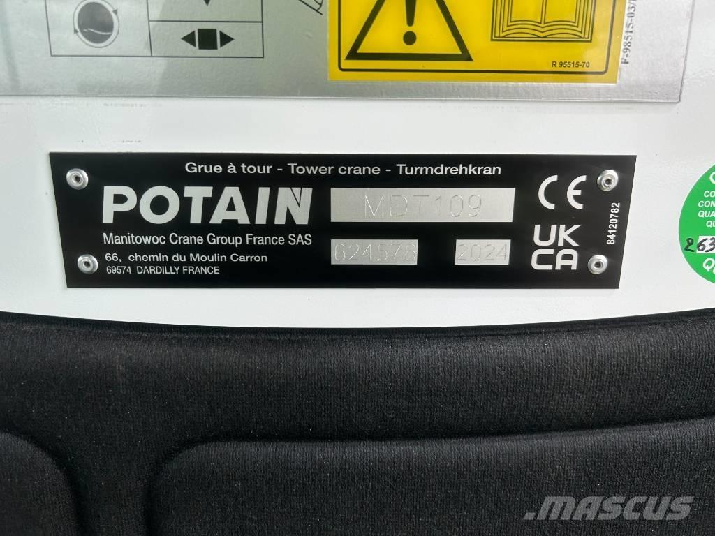 Potain MDT109 Башенные краны