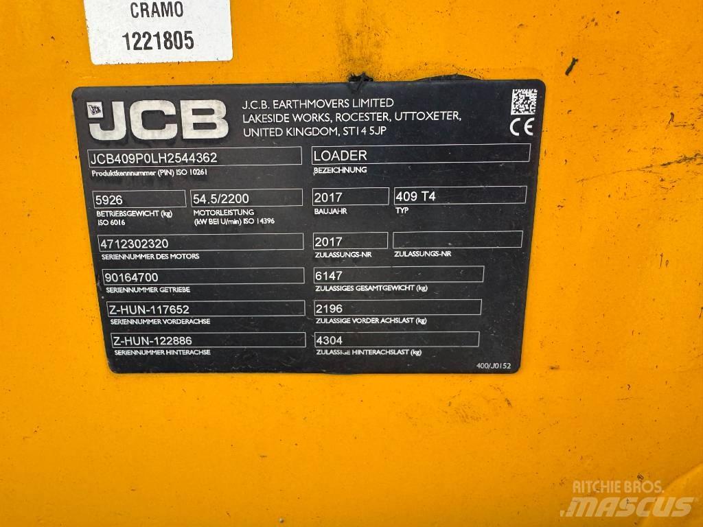 JCB 409 Фронтальные погрузчики