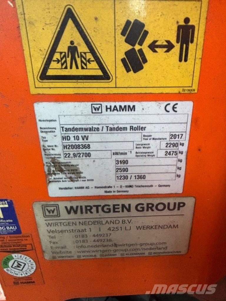 Hamm HD 10 Скреперы