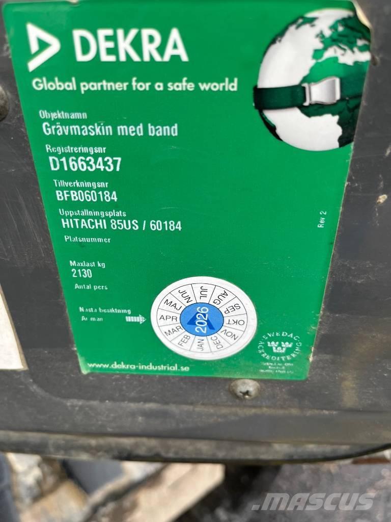 Hitachi ZX 85 US-3 Малые экскаваторы 7т-12т